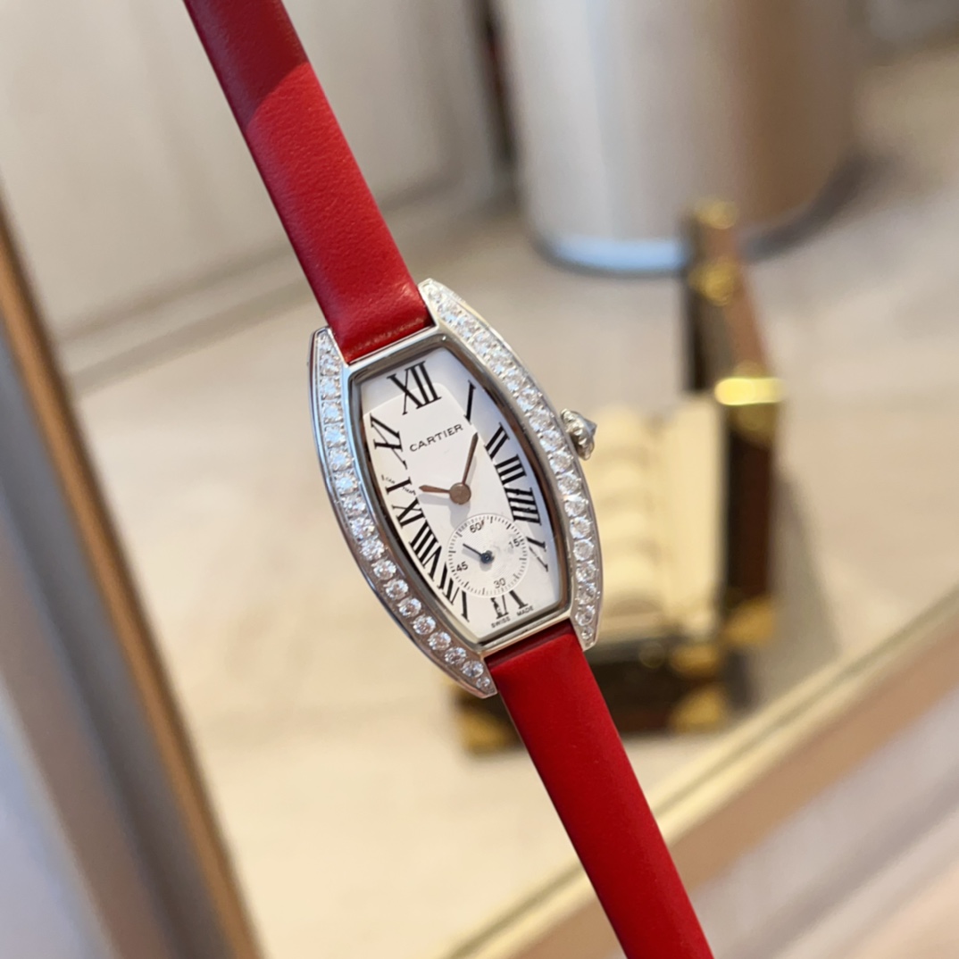Cartier Mini Lady Watch Tonneau Long 30mm*23mm