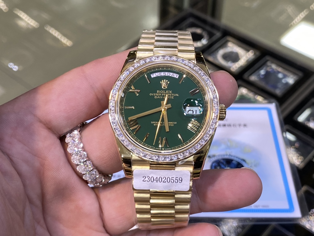Rolxx Presidential Replica With Diamond