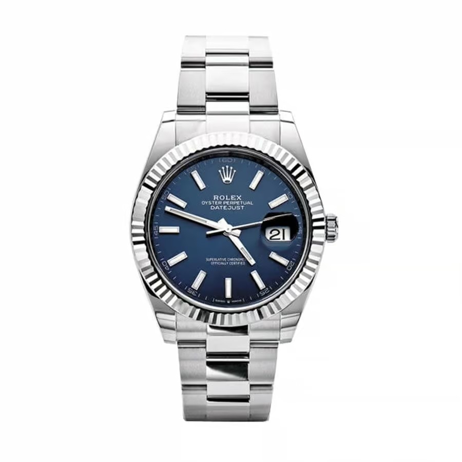 Rolxx Datejust Blue Dial Steel Replica