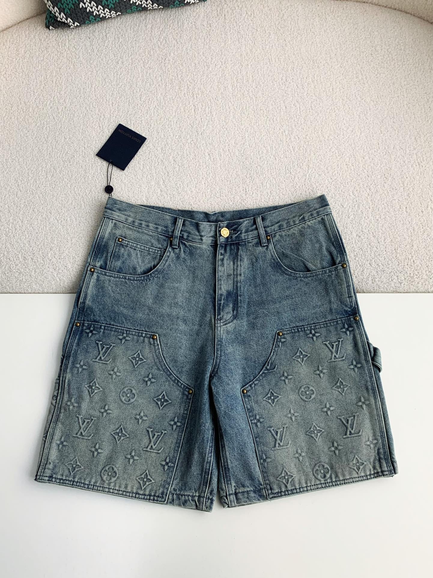 L X V Jean shorts