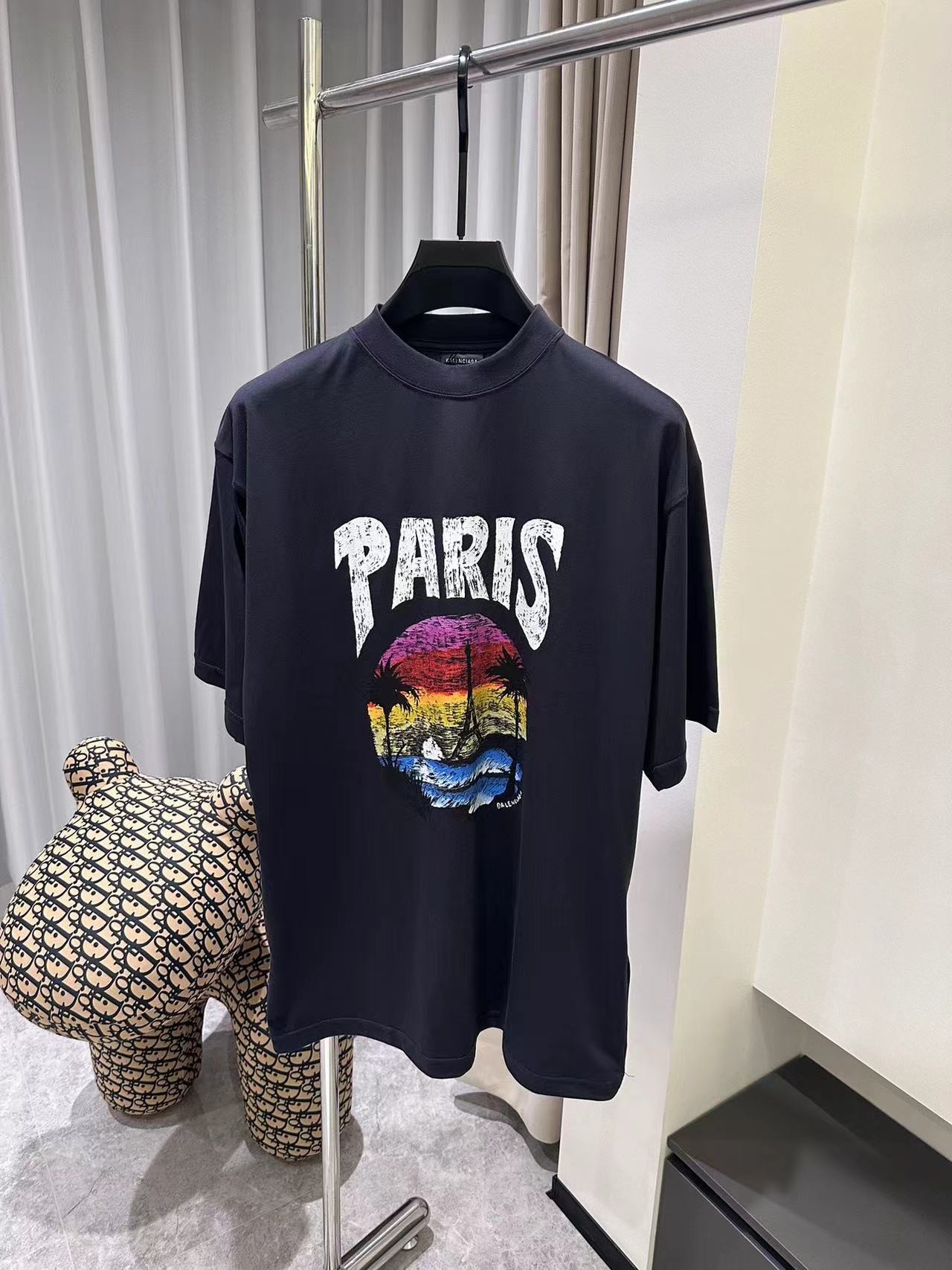 BLCG 24ss sunset coconut tree tower short sleeve