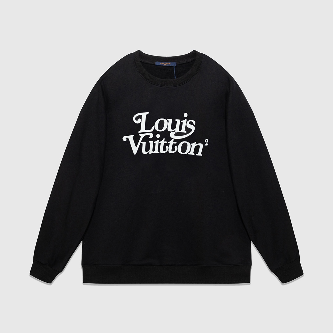 L X V Hoodies Black