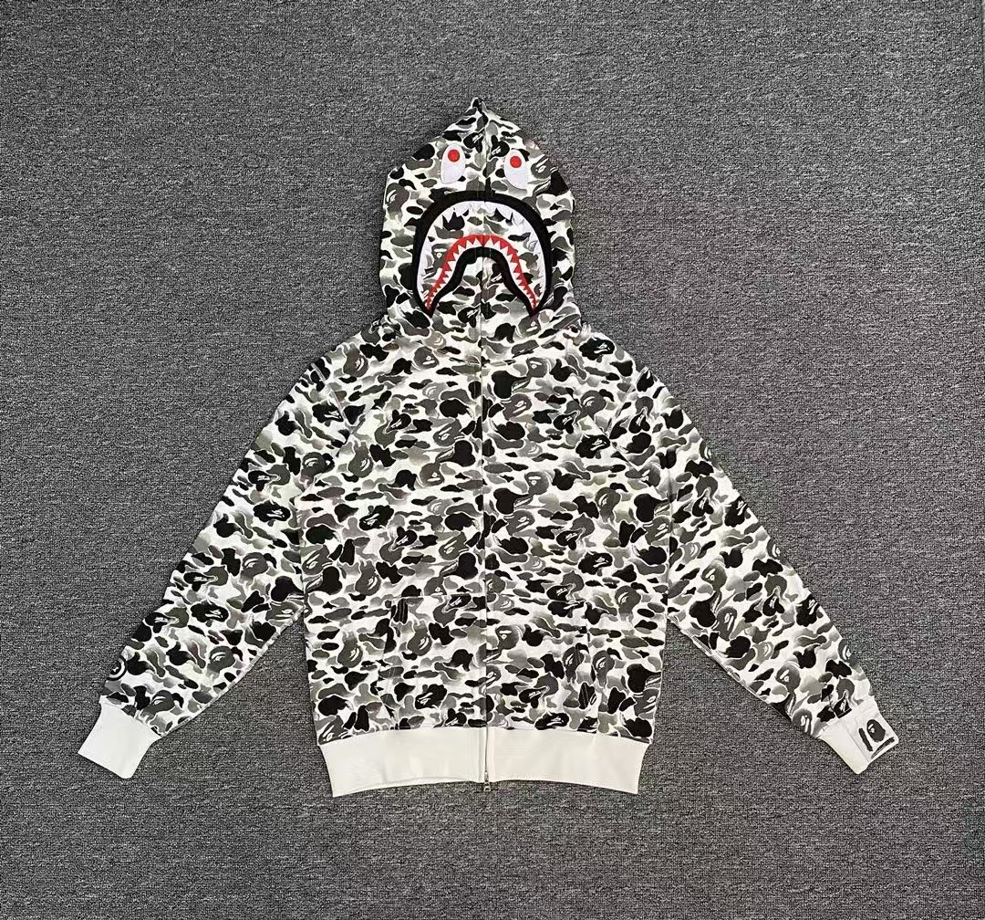 bape ink camouflage shark sweatshirt
