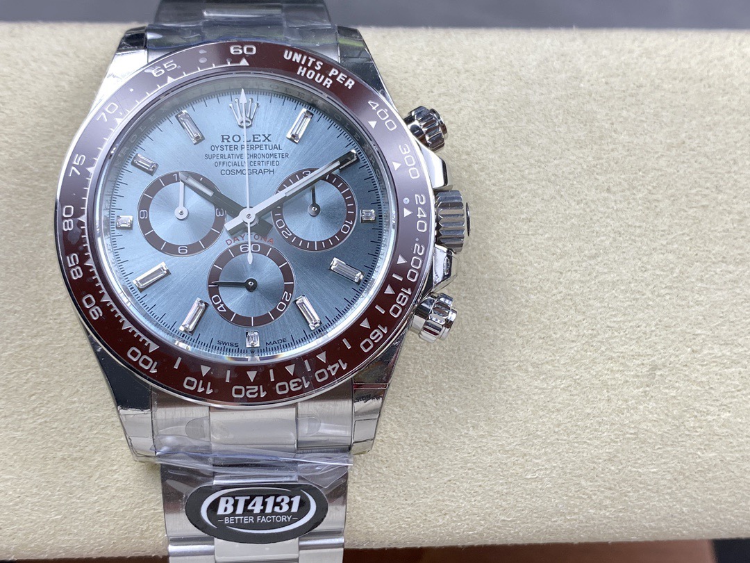 Rolxx Daytona Ice Blue diamond time Size:40mm