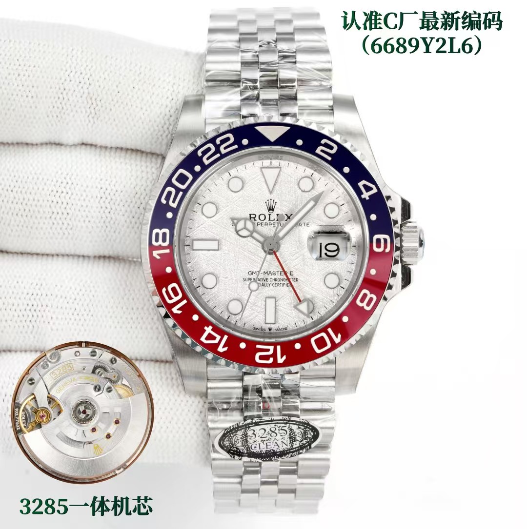 Rolxx GMT-Master II Red/Blue M126719blro-0002 Replica Size:40mm