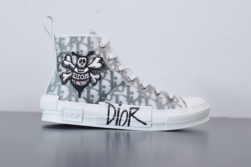 Dior And Shawn B High Top Bee Embroidery