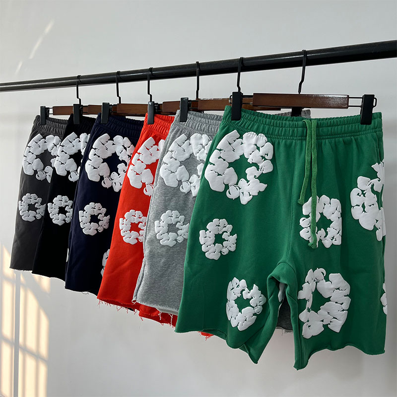 Denim Tears Cotton Flower Foamed Print Shorts 11 Colors