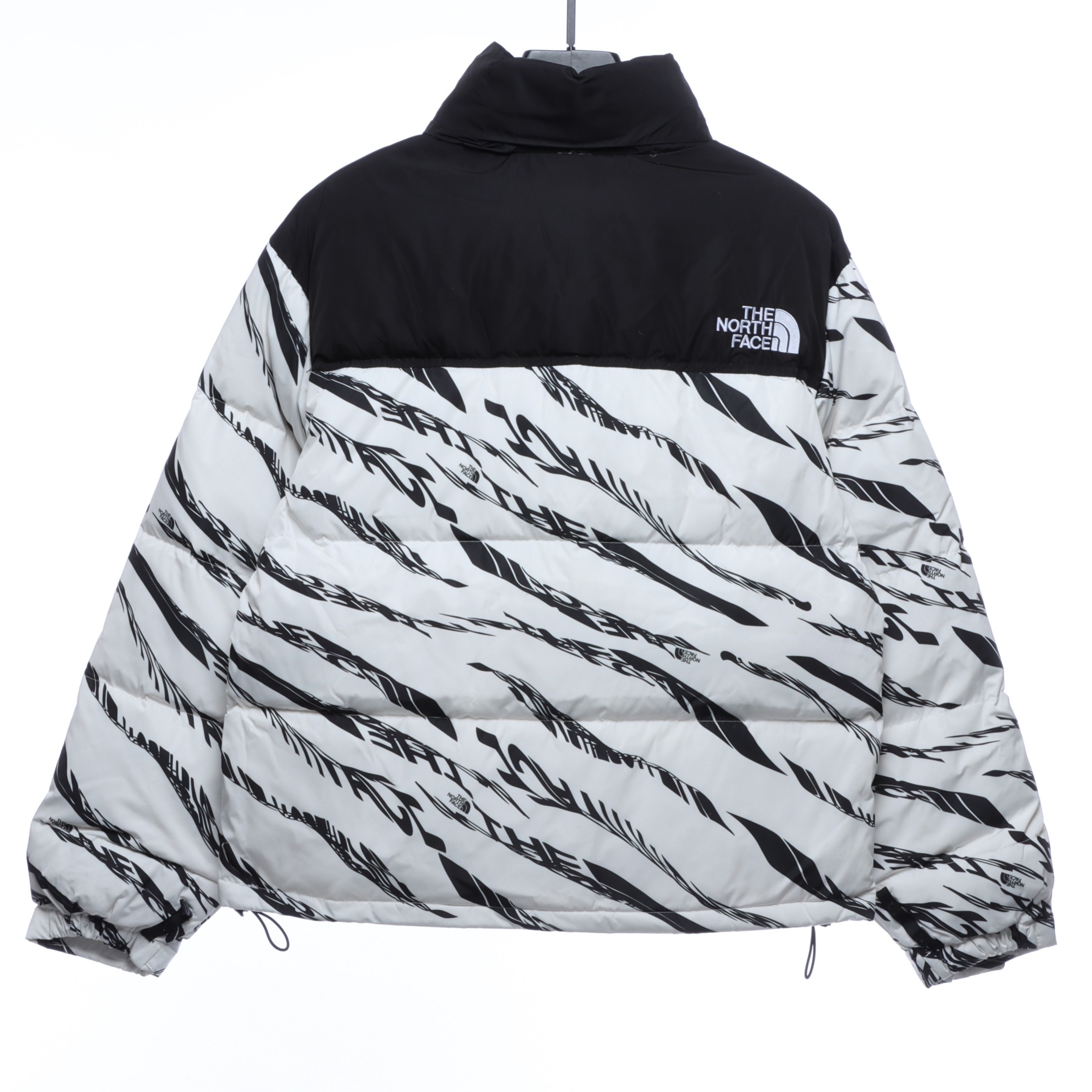 White 'ZebraLogoPattern' Down Jacket