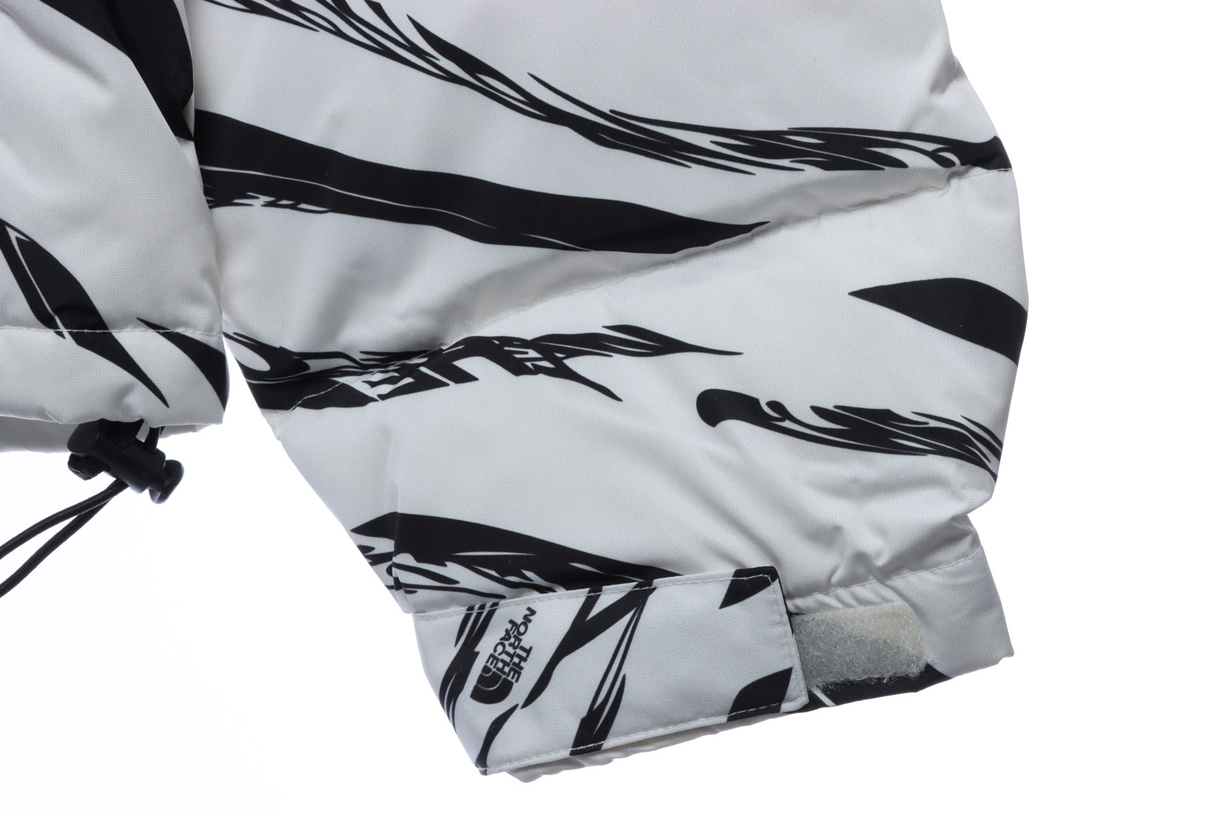 White 'ZebraLogoPattern' Down Jacket