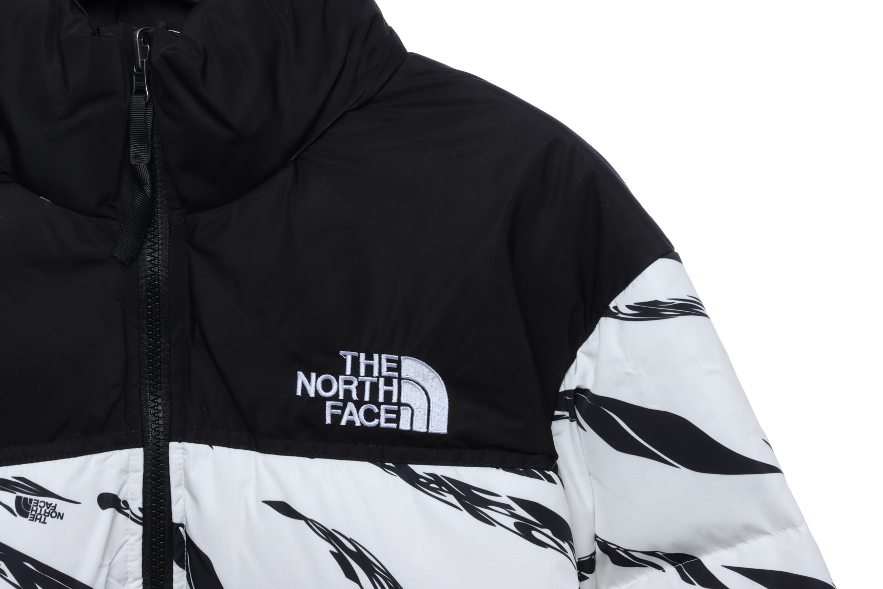 White 'ZebraLogoPattern' Down Jacket