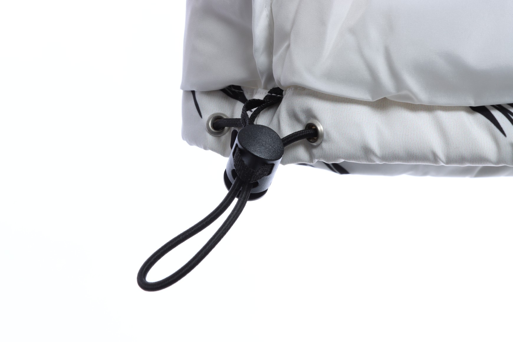 White 'ZebraLogoPattern' Down Jacket