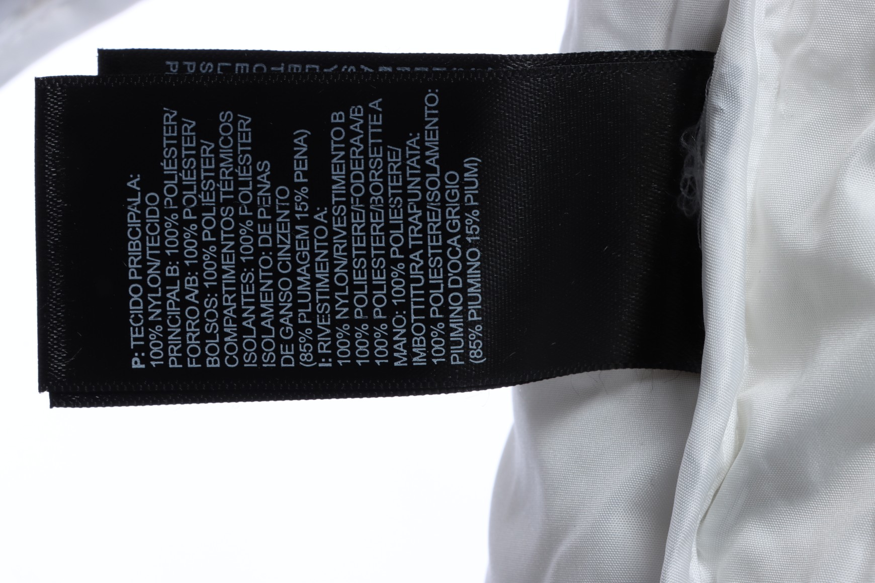 White 'ZebraLogoPattern' Down Jacket