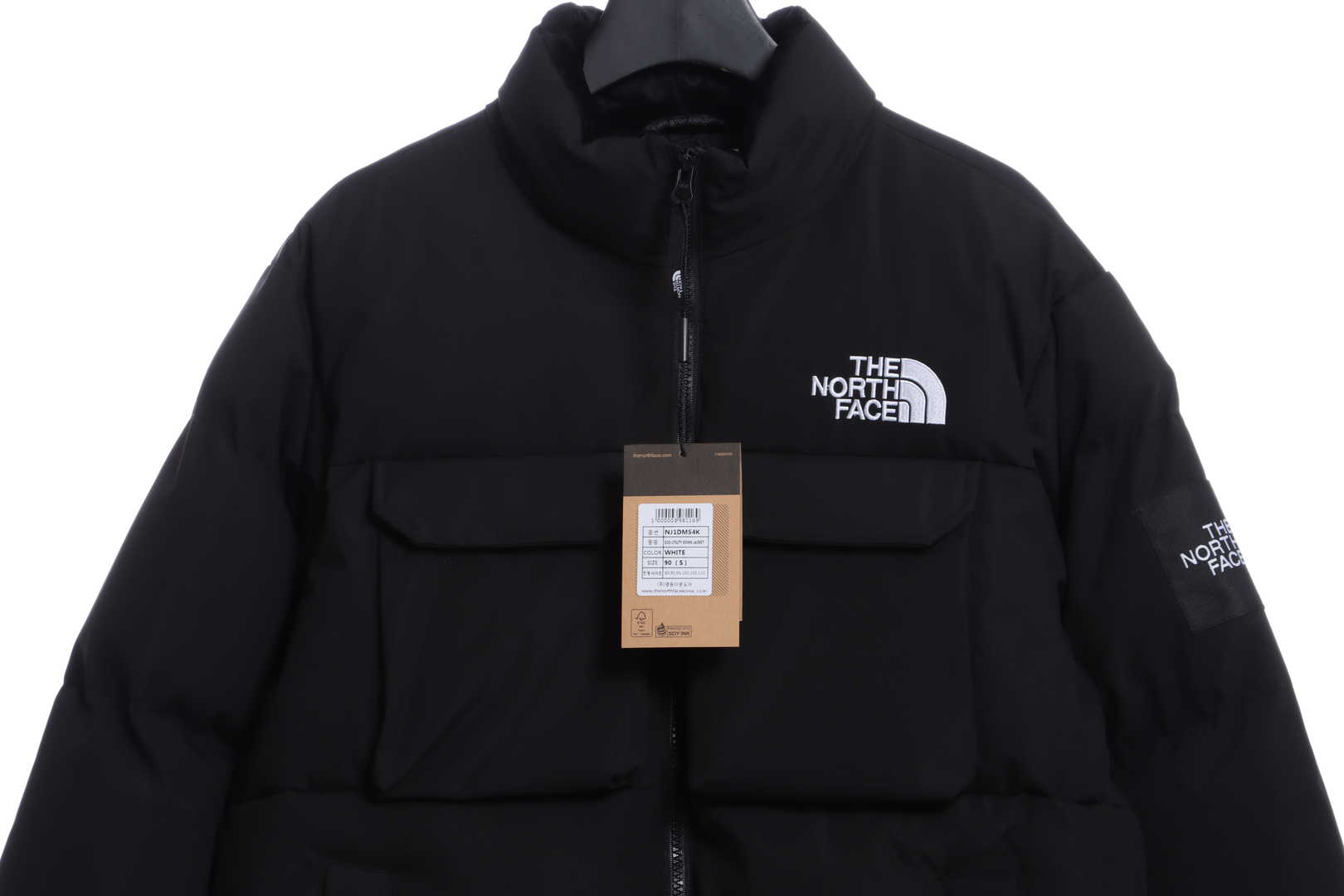 TNF Panel Contrast Color Cargo Down Jacket