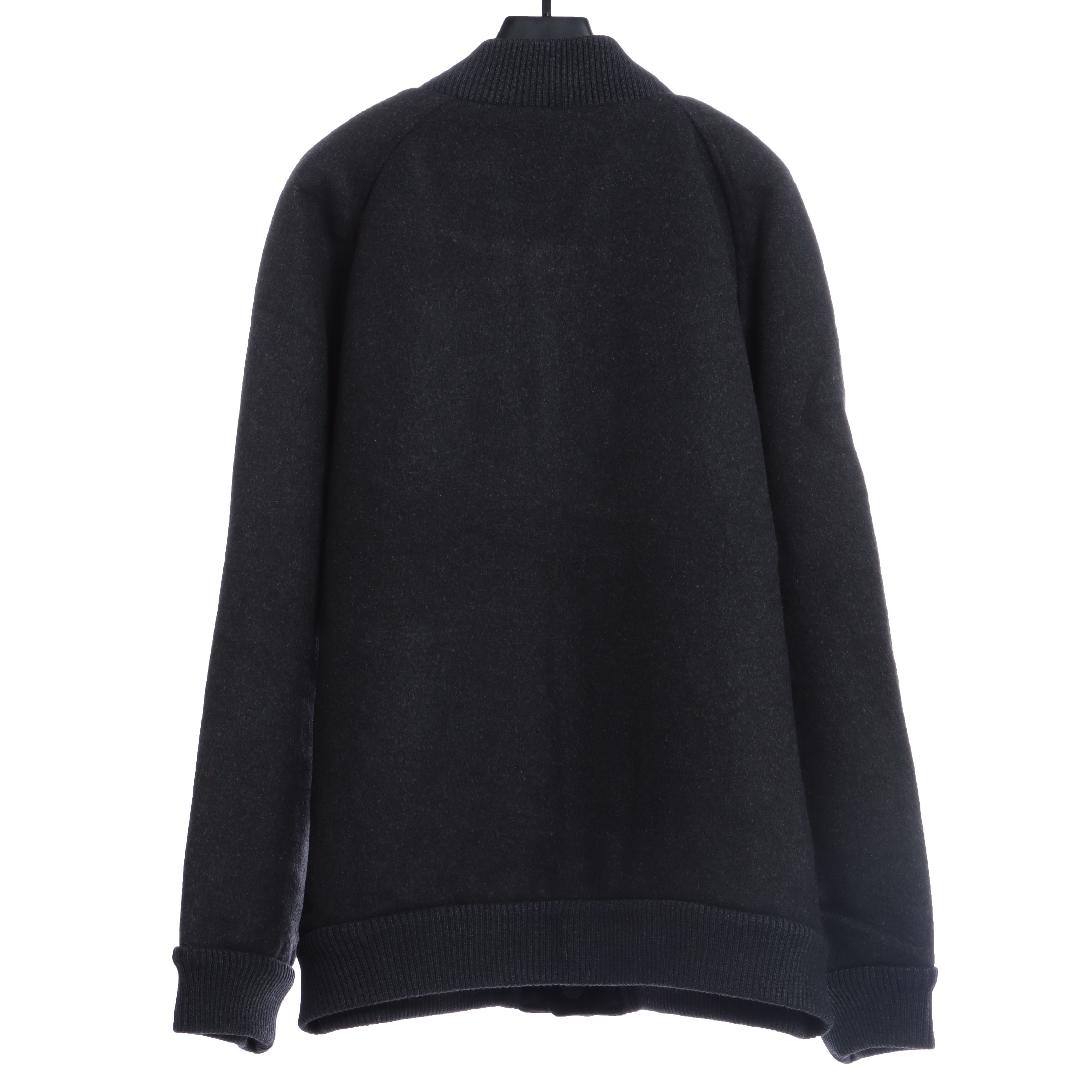 FD 22FW all over printed jacquard FF double-faced wool bomber jacket