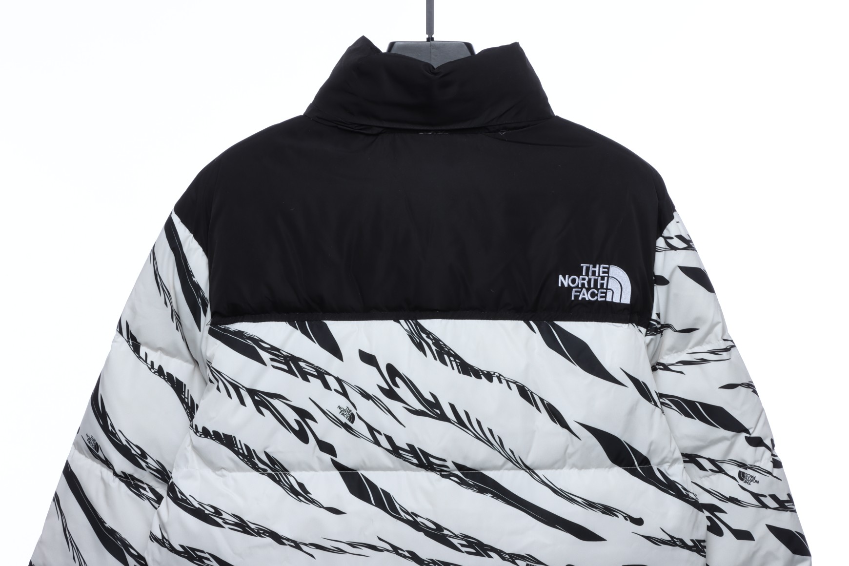 White 'ZebraLogoPattern' Down Jacket