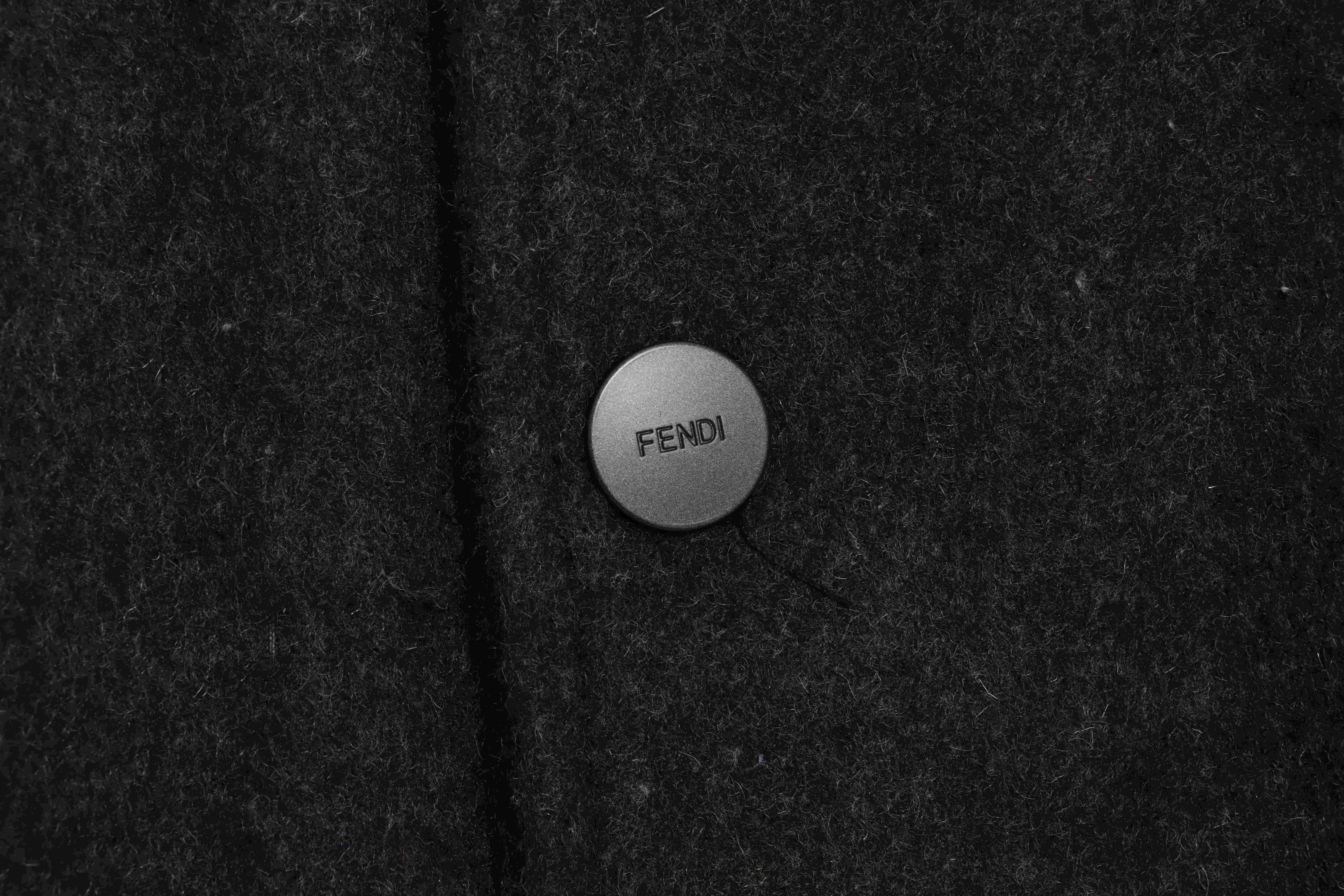 FD 22FW all over printed jacquard FF double-faced wool bomber jacket