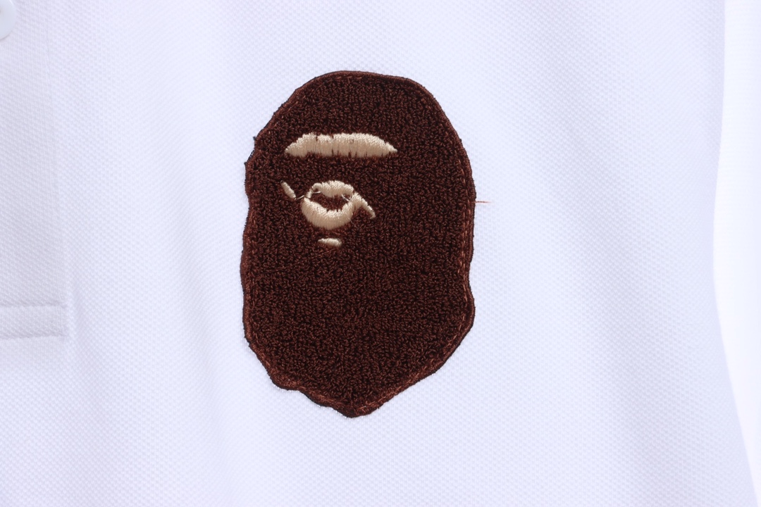 BAPE ape head towel embroidered POLO