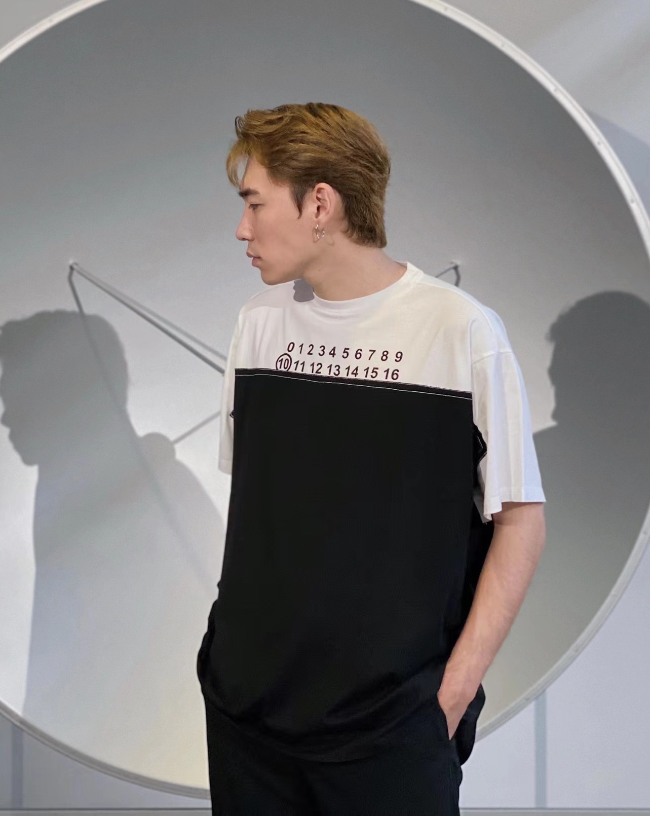 M-rg13la Number Size Chart Printed Panel Short Sleeve