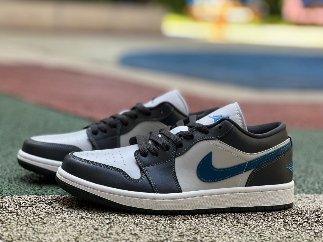 Jordan 1 Low Anthracite Industrial Blue-36-46
