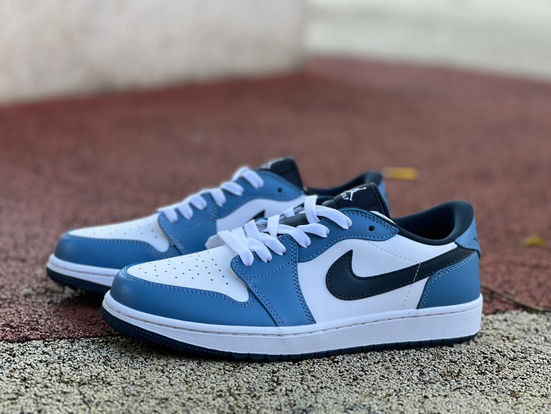 Jordan 1 Low Golf White Aegean Storm-36-47.5