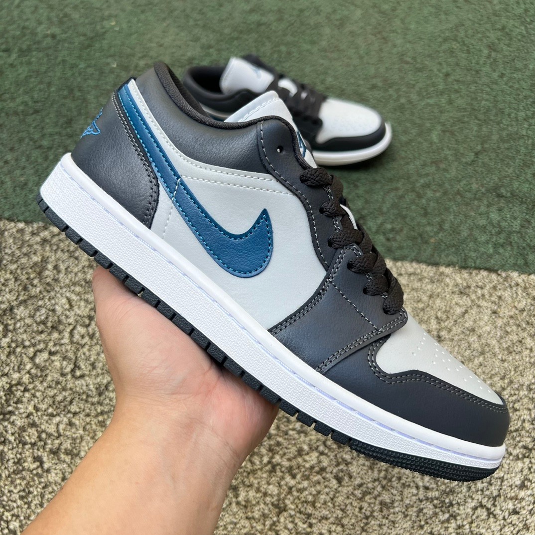 Jordan 1 Low Anthracite Industrial Blue-36-46