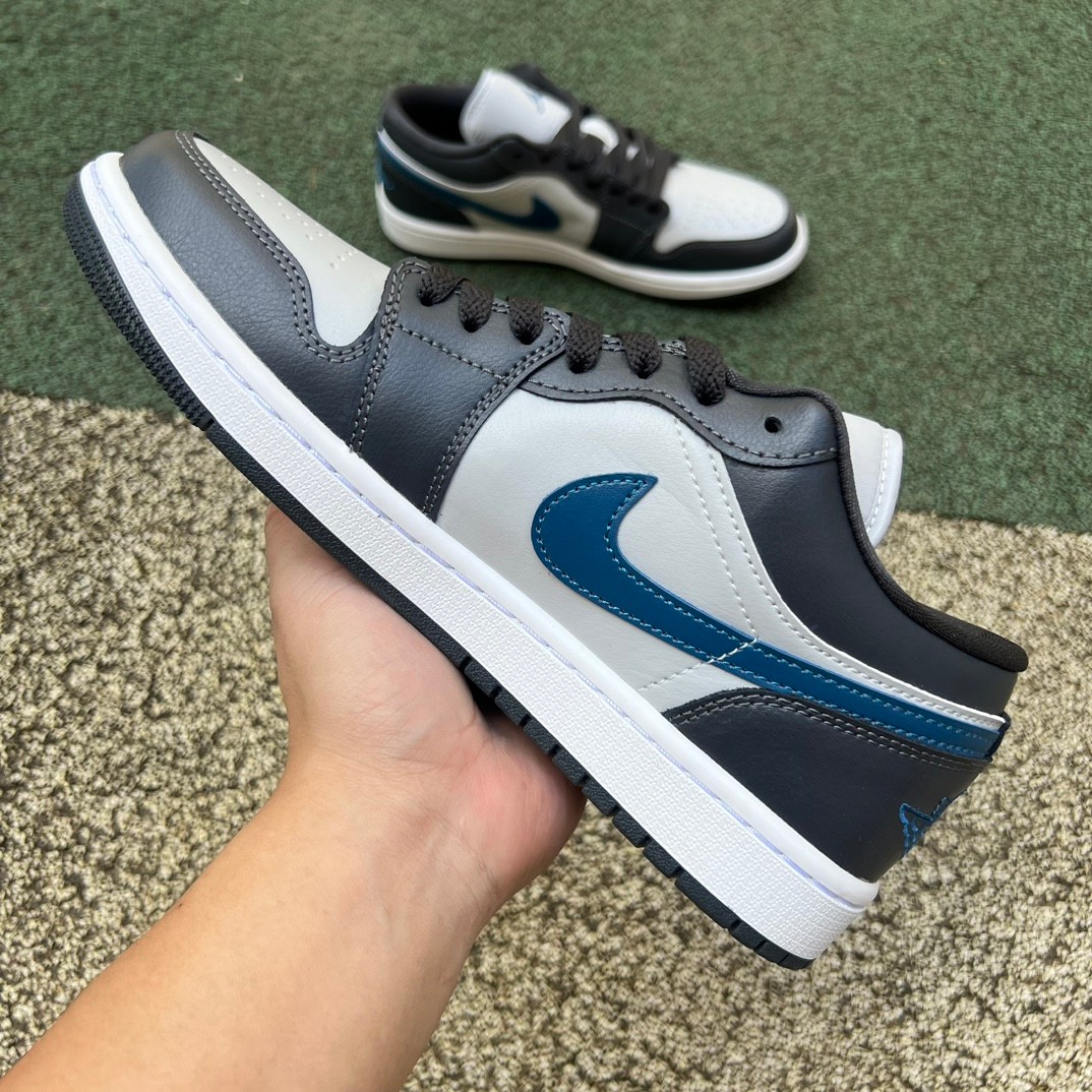 Jordan 1 Low Anthracite Industrial Blue-36-46