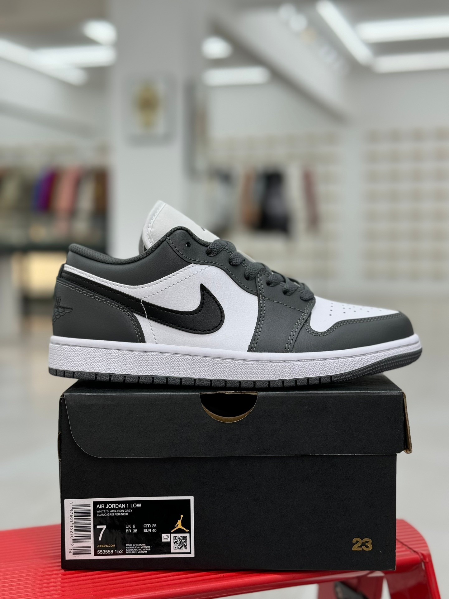 Jordan 1 Low Iron Grey-36-46
