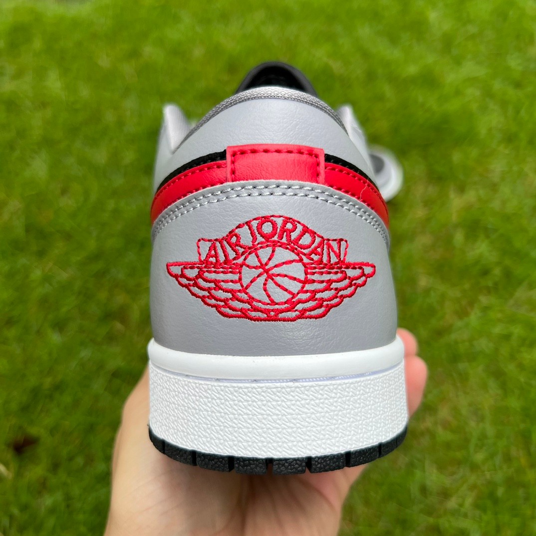 Jordan 1 Low Cement Grey Fire Red-36-46
