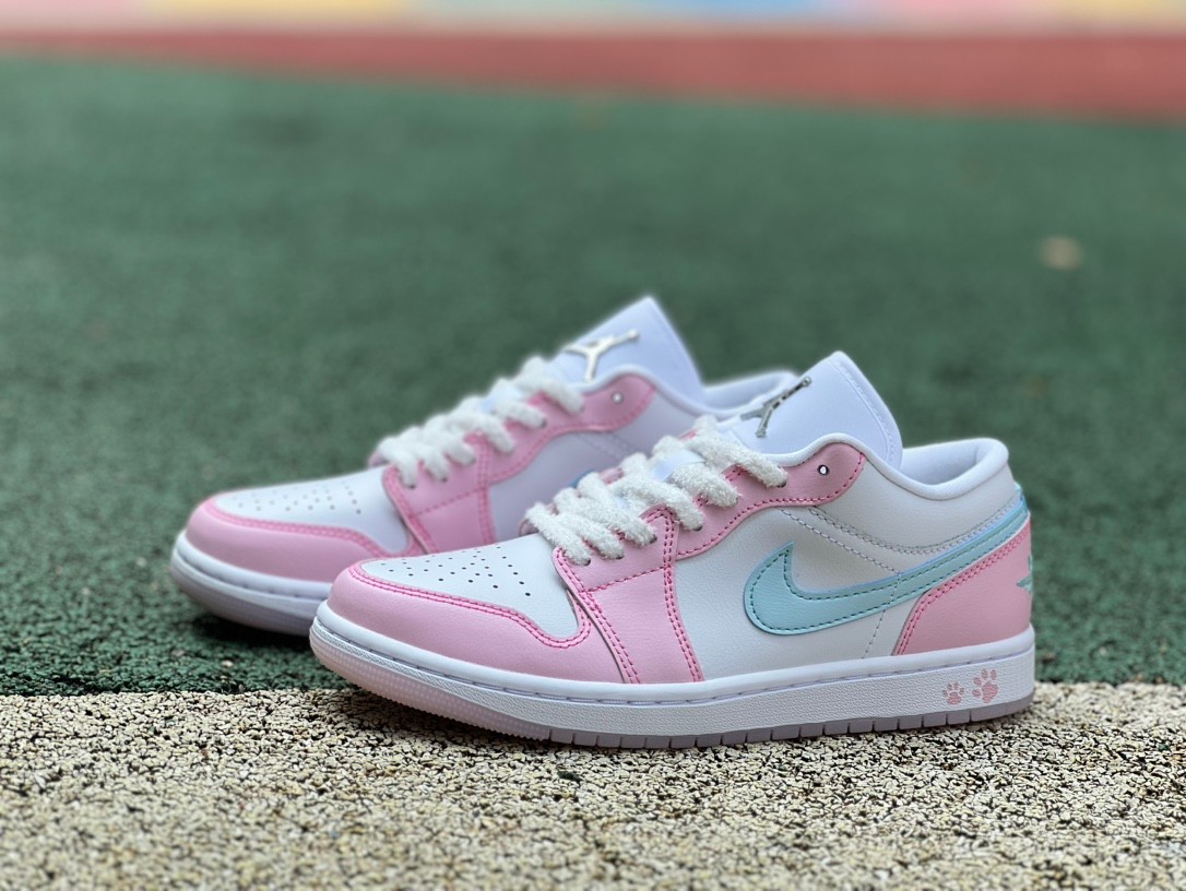 Jordan 1 Low SE Paw Print Pink Foam