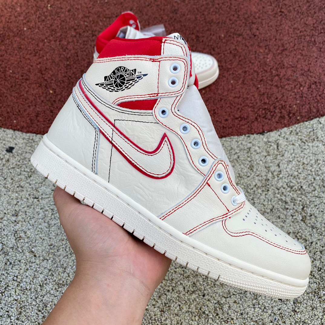 Jordan 1 Retro High Phantom Gym Red