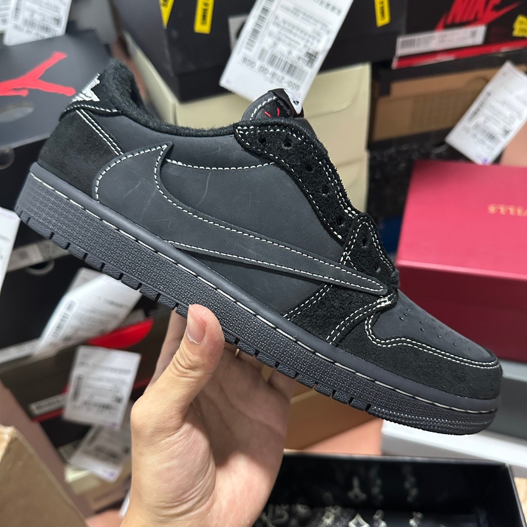 LJR Batch Jordan 1 Retro Low OG SP Travis Scott Black Phantom
