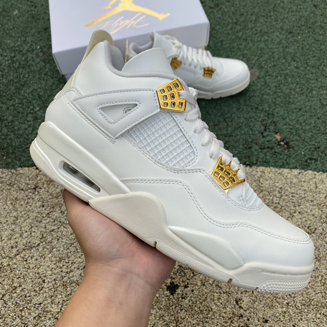 Jordan 4 Retro Metallic Gold (Women's)