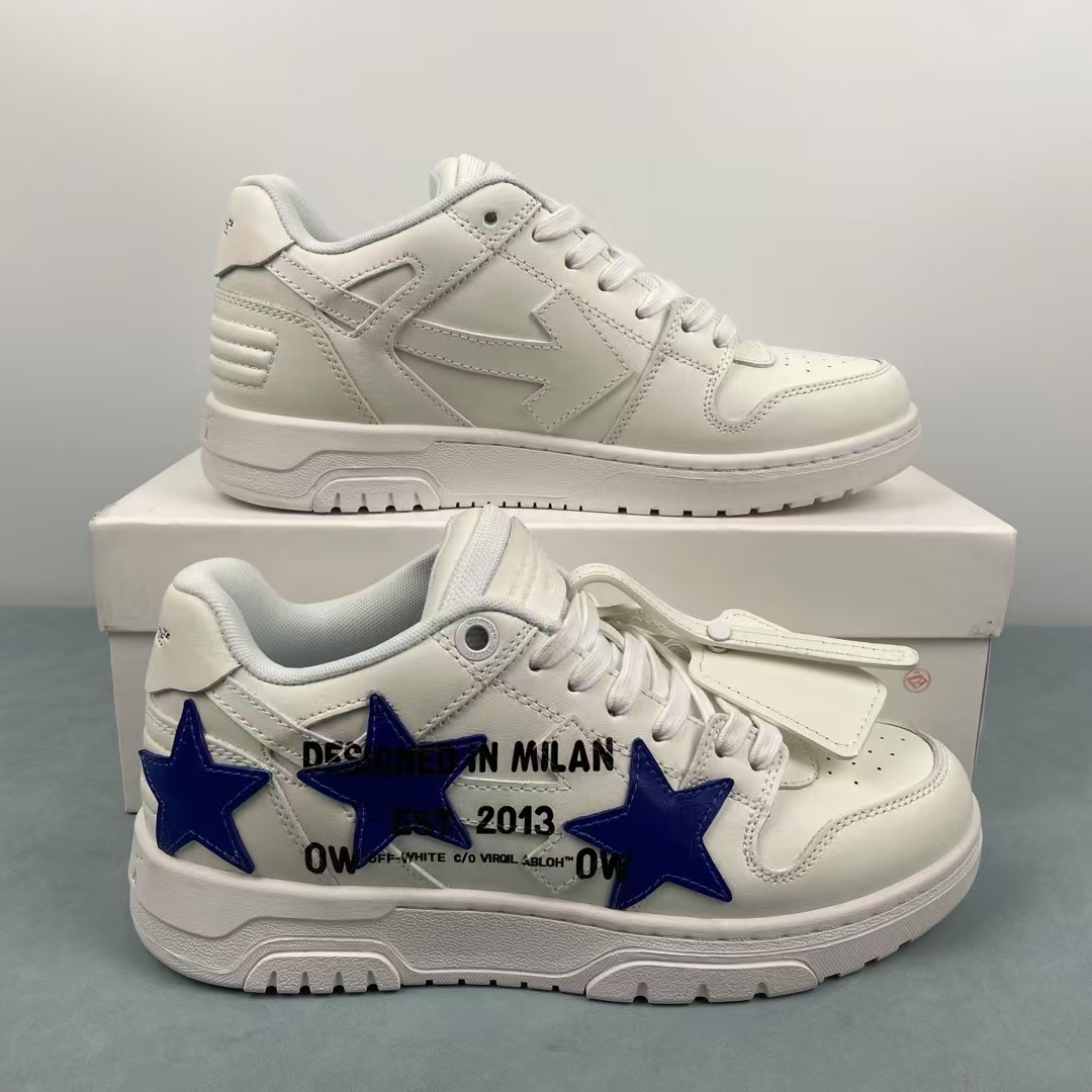 OFF WHITE White/Blue Star Out Of Office