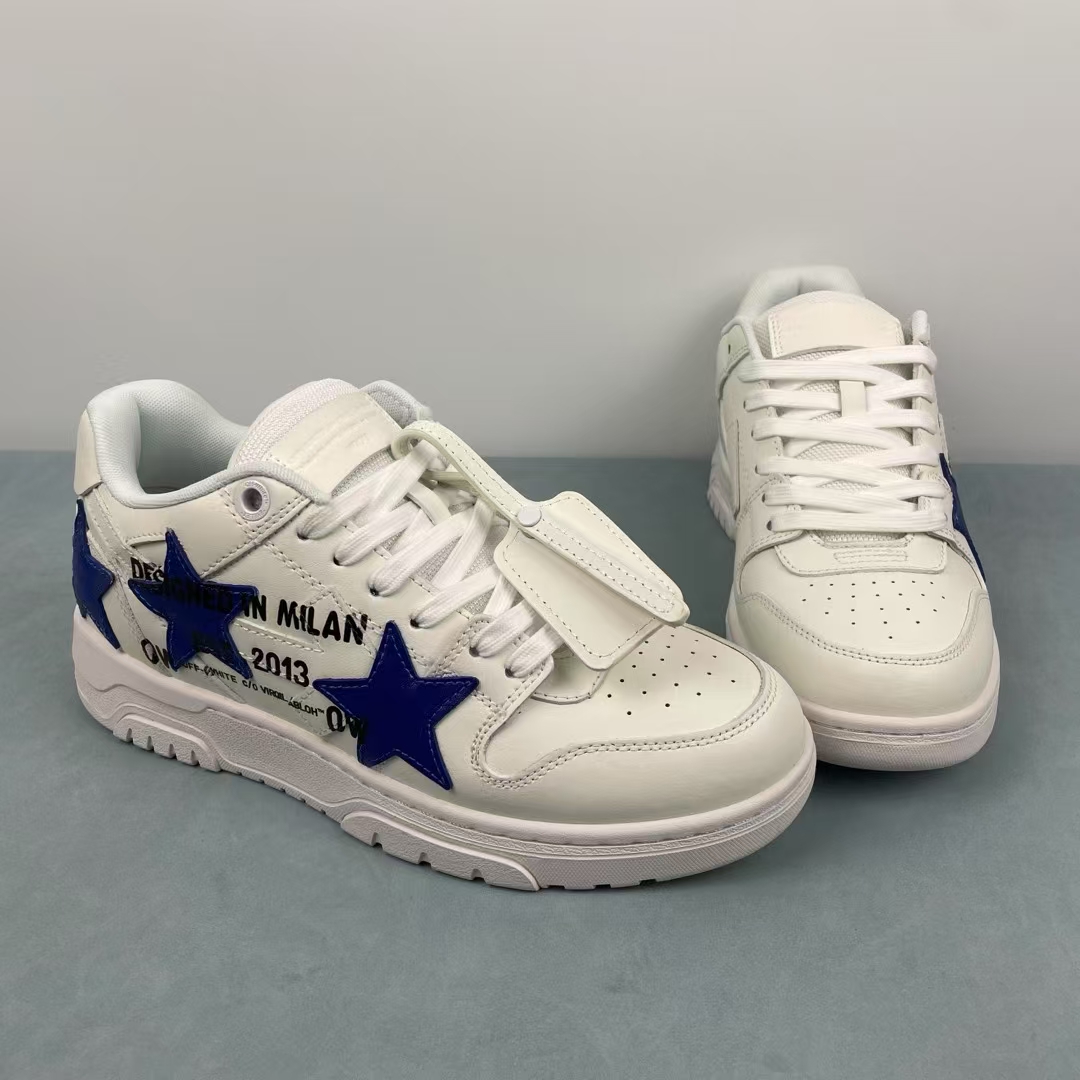 OFF WHITE White/Blue Star Out Of Office