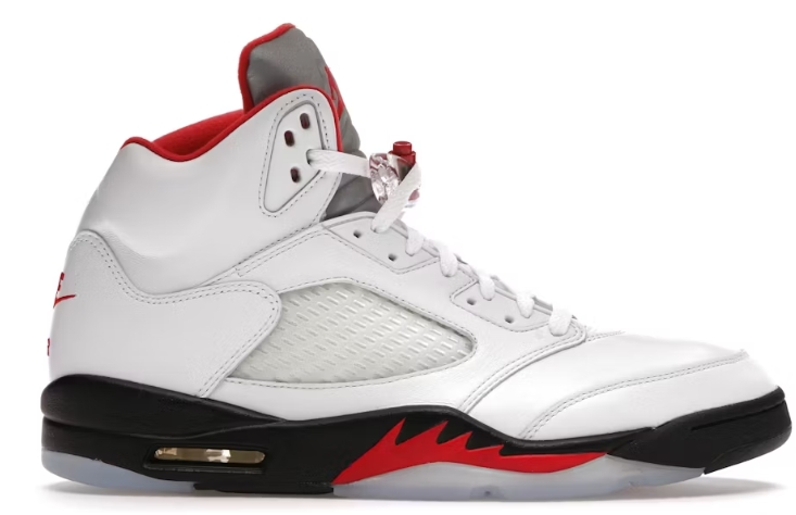 2025 Jordan 5 Retro Fire Red Silver Tongue  DA1911-102