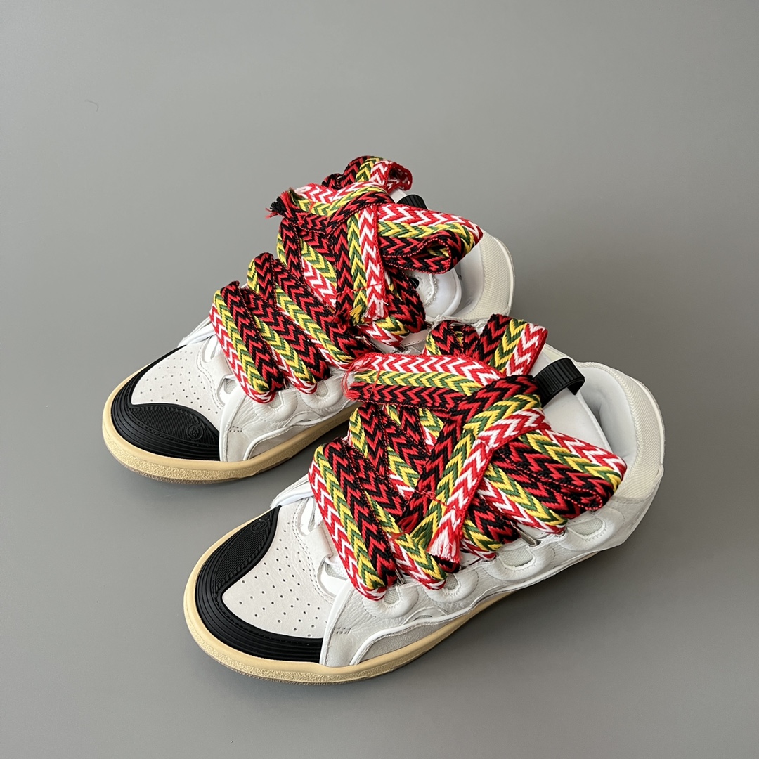 Lanvin Leather Curb Sneakers 5920579