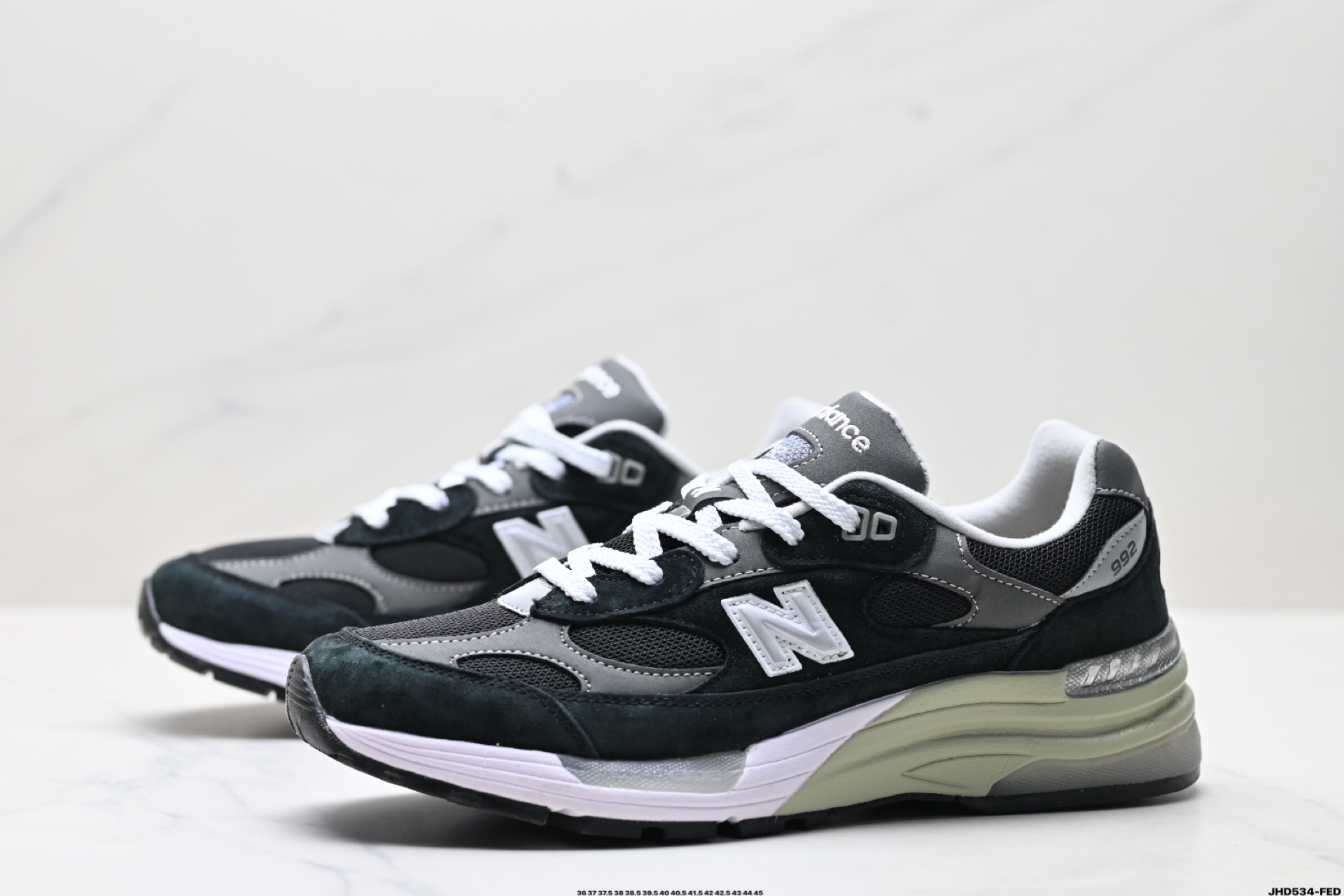 New Balance 992 Black Grey Suede M992EB