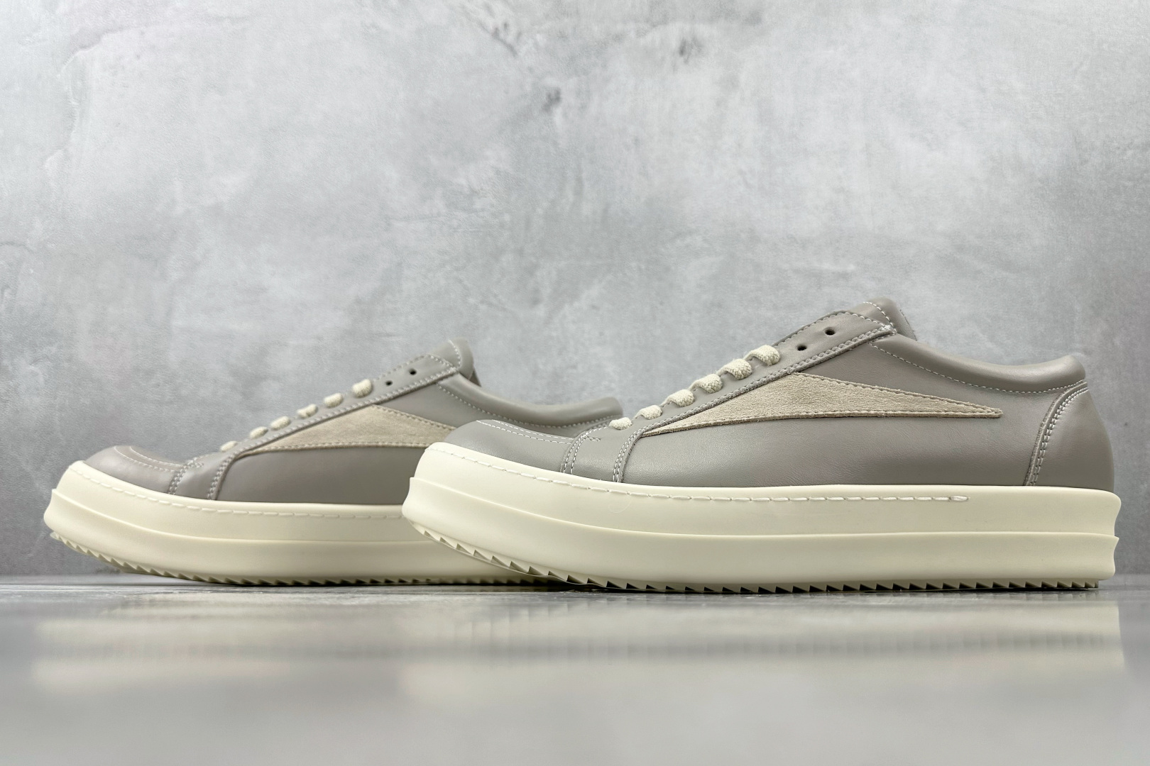 Rick Owens grey leather