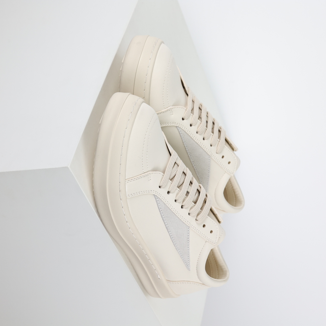 Rick Owens white leather