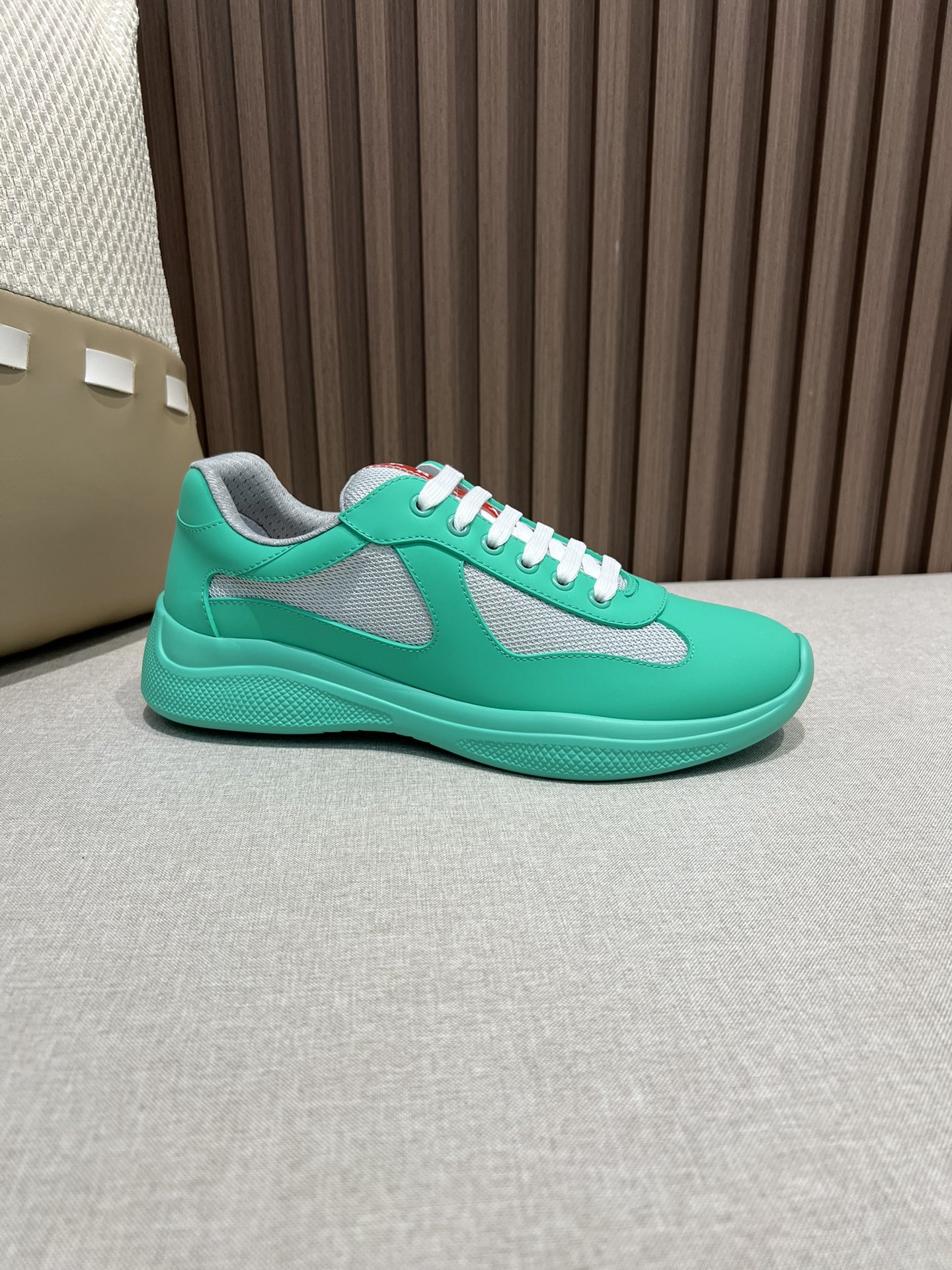 Prada America's Cup Soft rubber and bike fabric sneakers