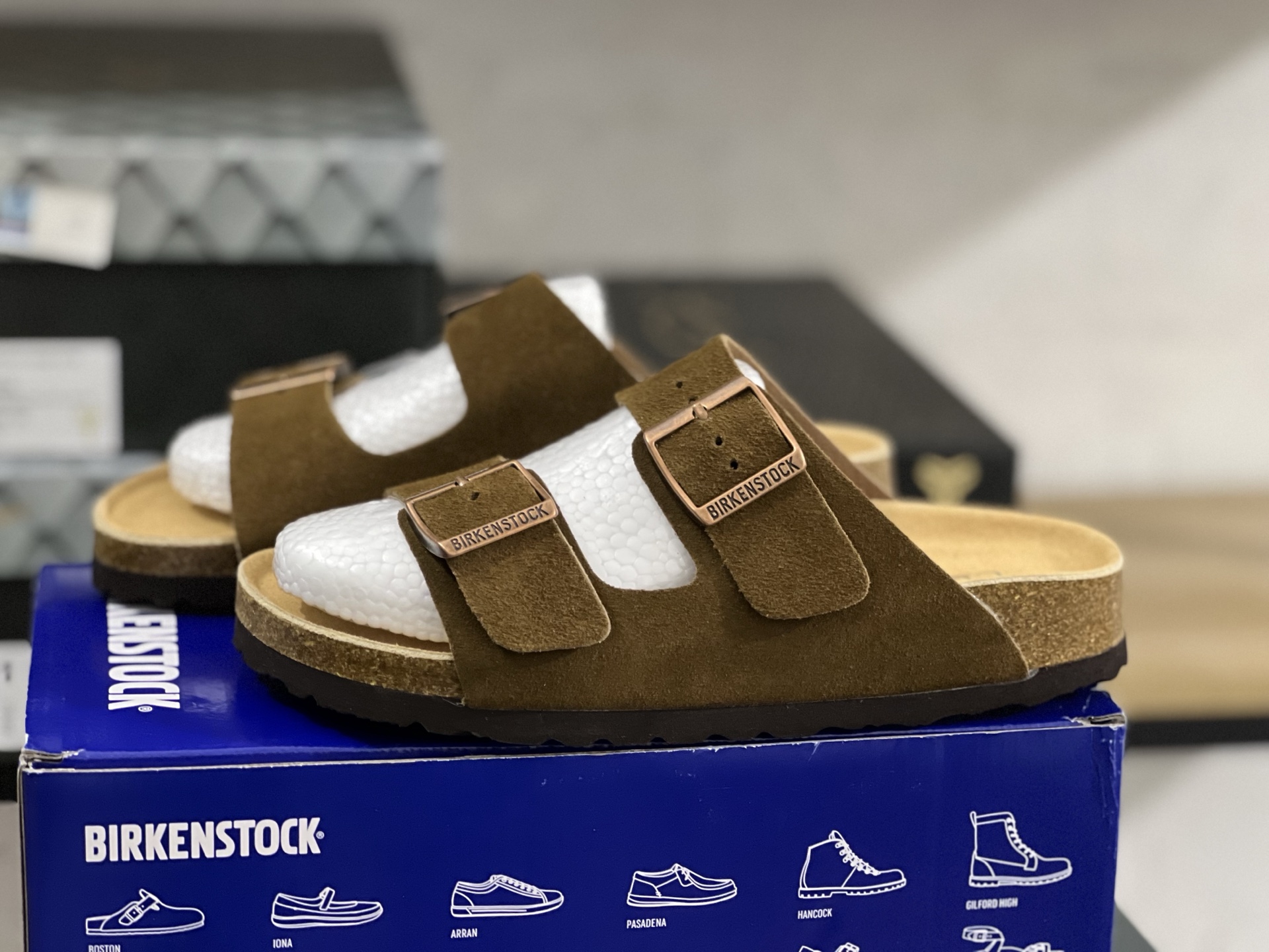Birkenstock Arizona Soft Footbed Suede Leather - Dark Tea Tonal