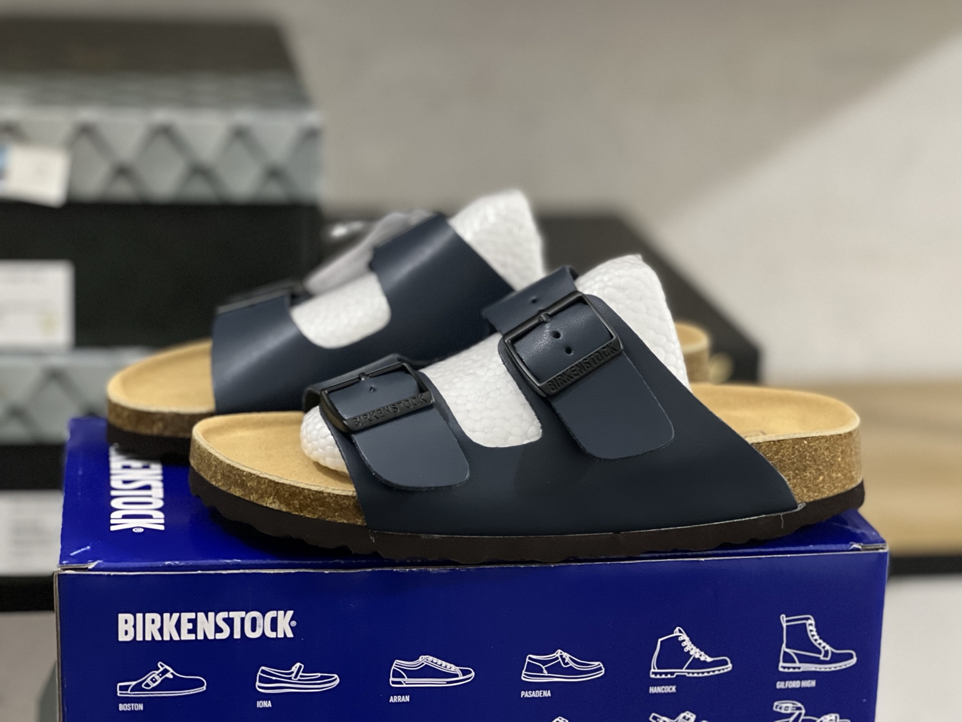 Birkenstock Arizona Oiled Leather - Elemental Blue