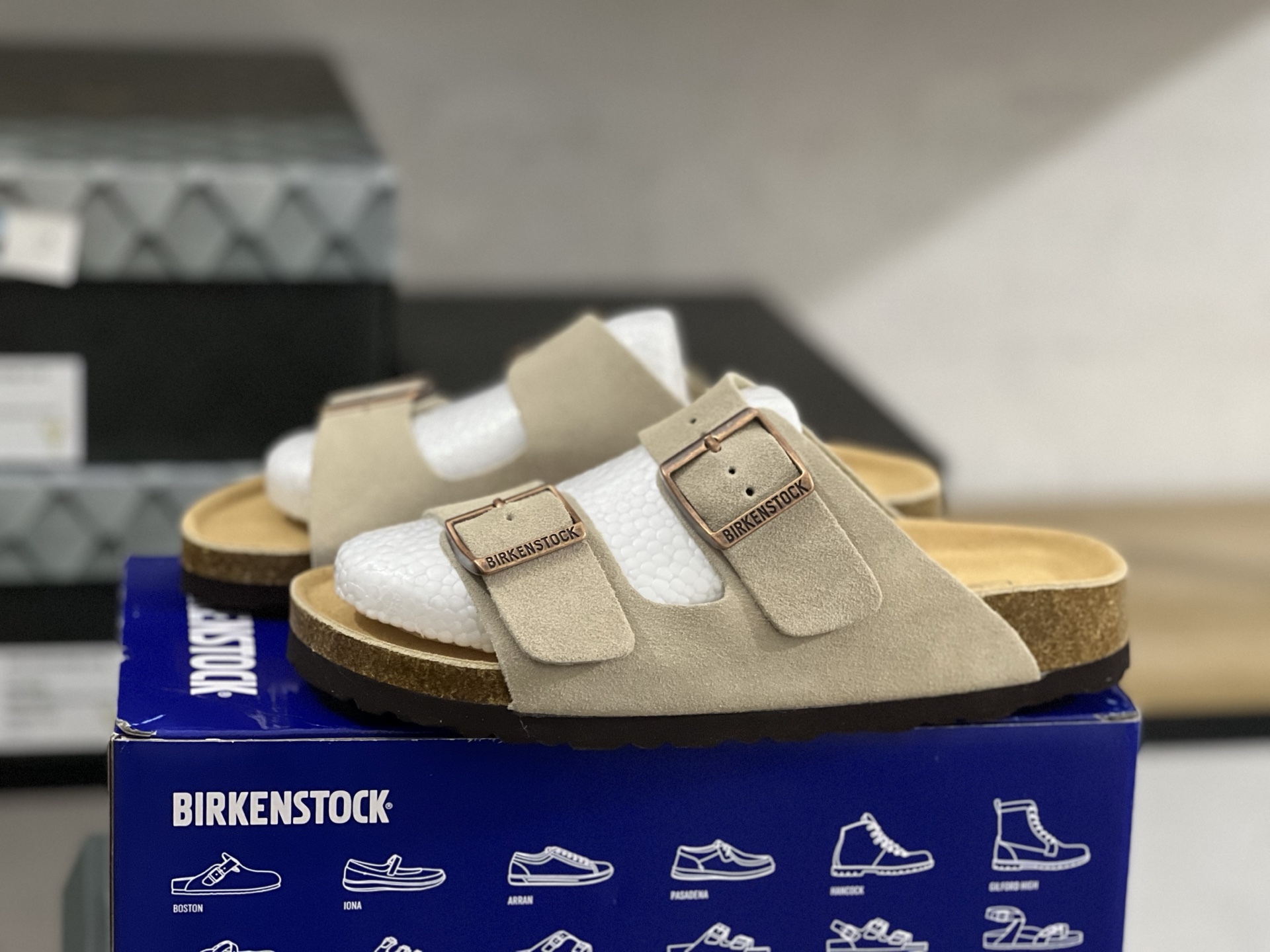 Birkenstock  Arizona Suede Leather - Sandcastle