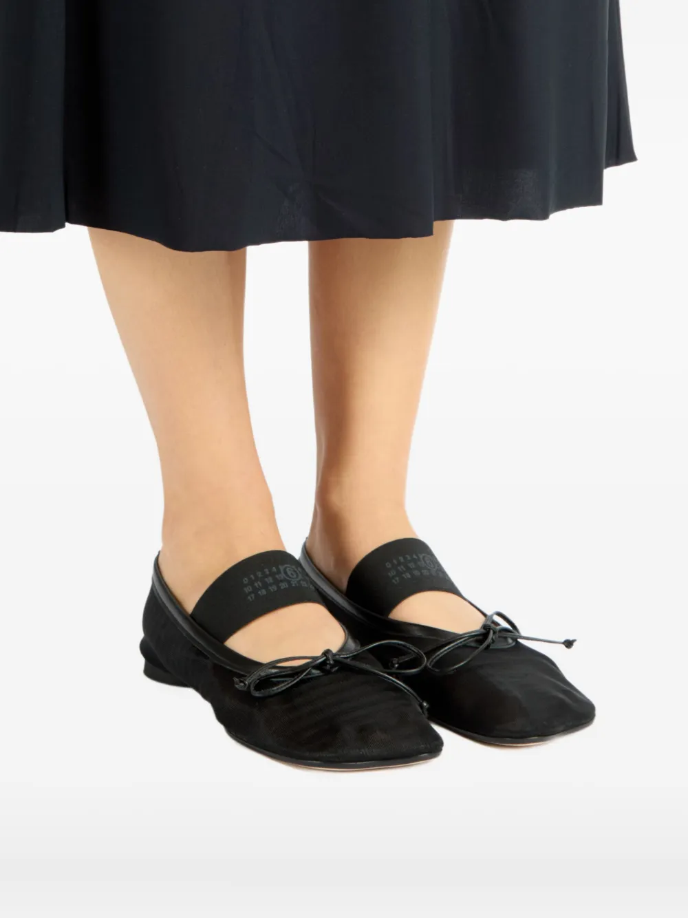 MM6 Maison Margiela Women mesh ballerina shoes