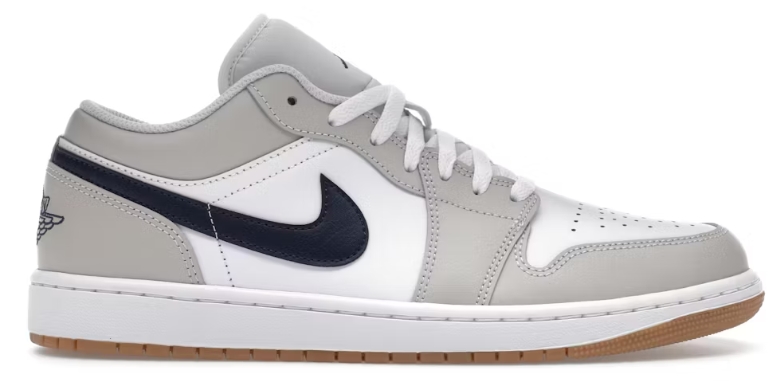 2025 Jordan 1 Low Midnight Navy Neutral Grey  553558-146
