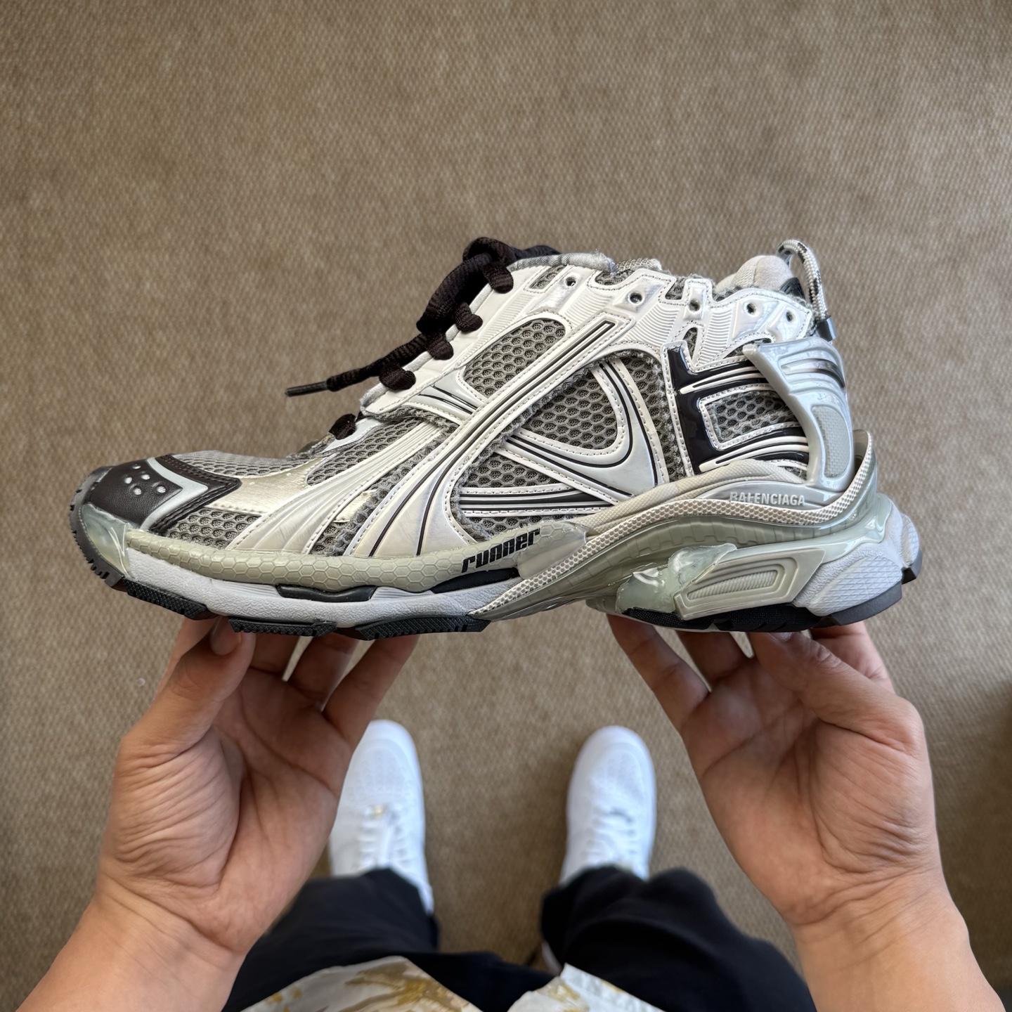 Balenciaga Runner Silver