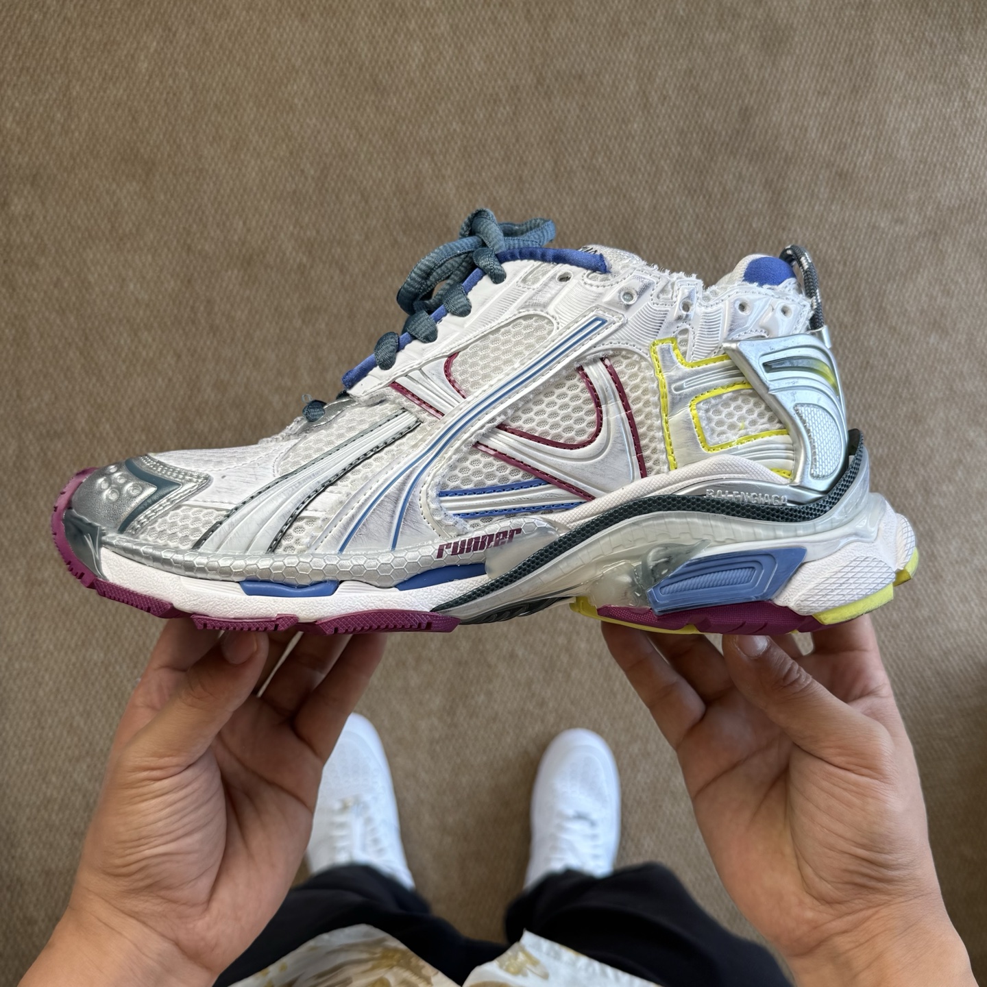 Balenciaga Runner blue yellow purple