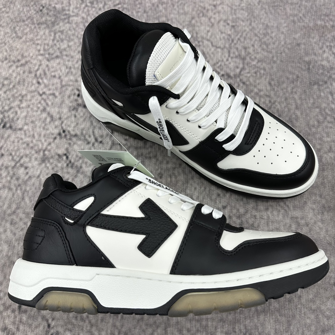 Off-White  Out Of Office Sneakers WHITE BLACK OMIA189C99LEA0070110
