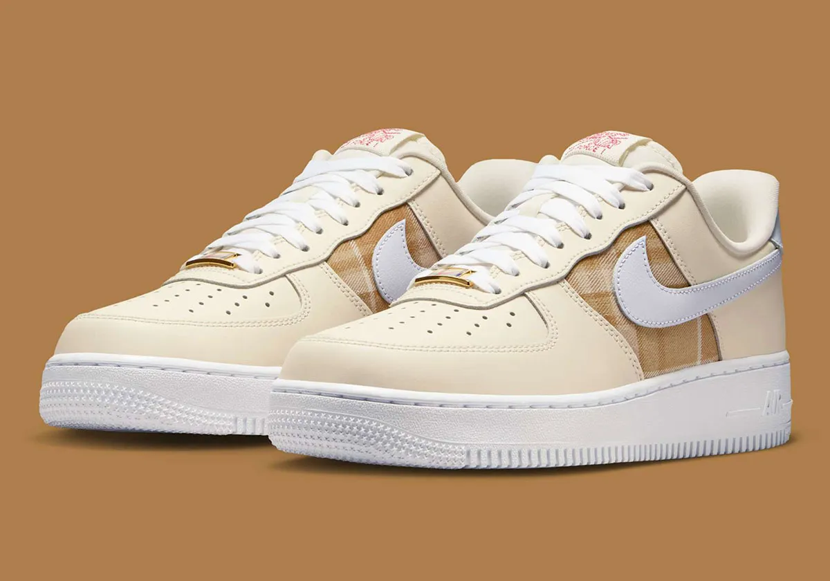 2025 Air Force 1 Plaid Brown IH7352-001