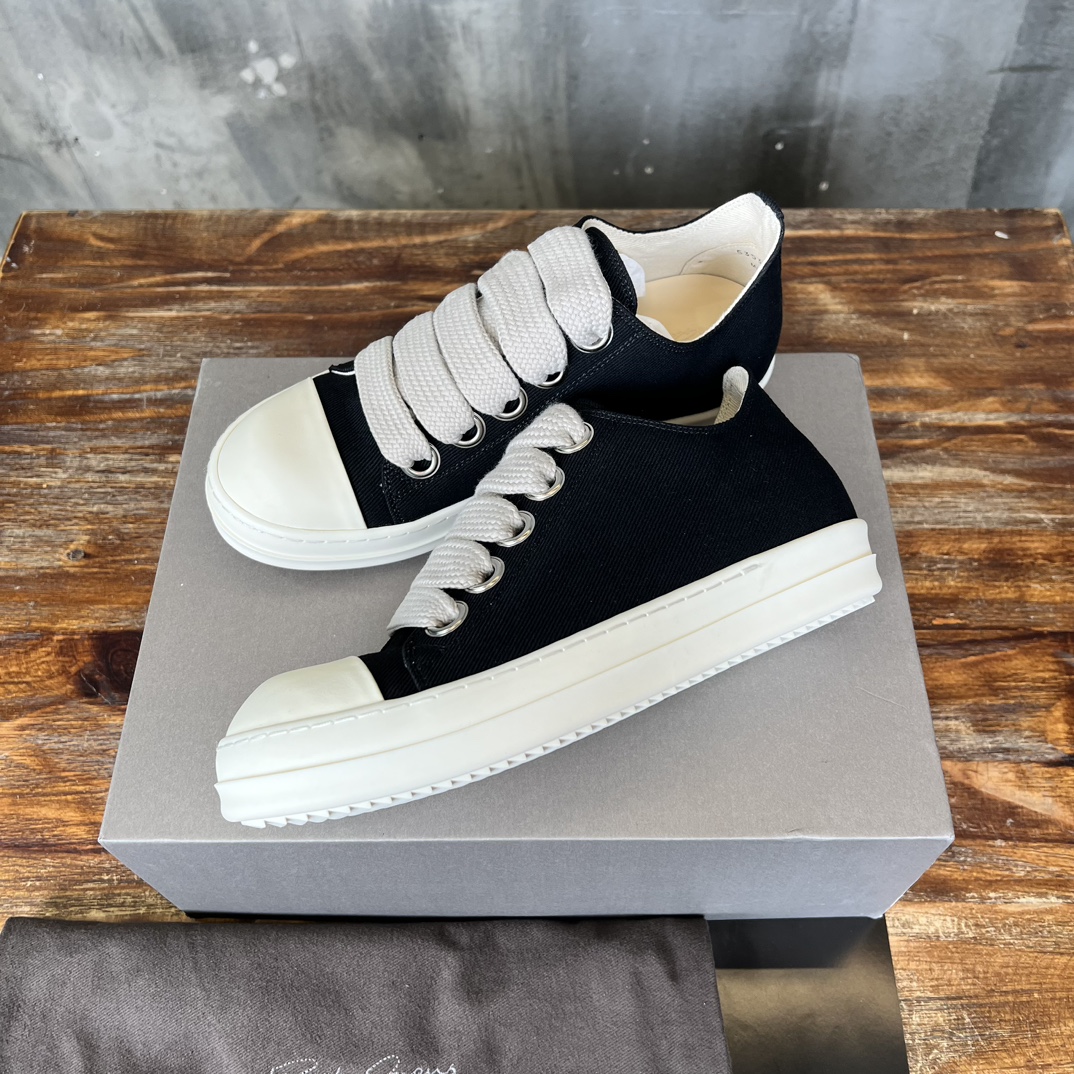 Rick Owens low Canvas black
